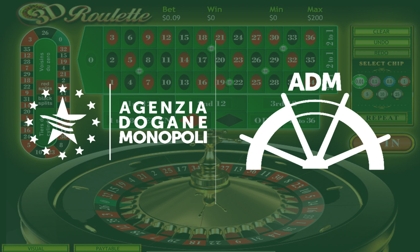 Certificazione roulette online AAMS ADM